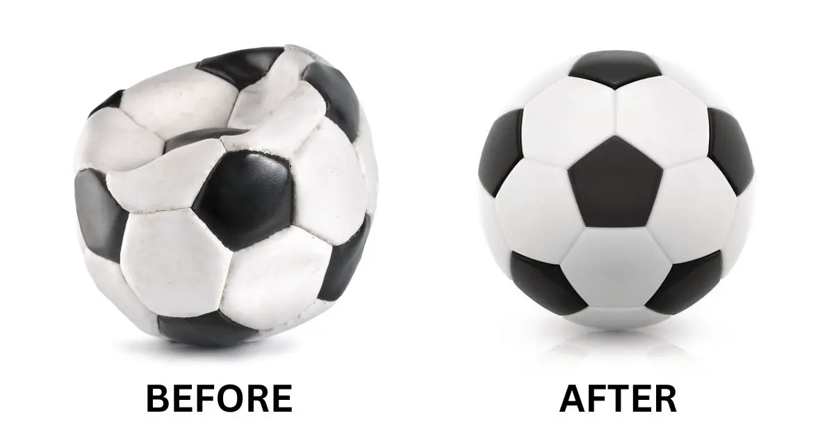 How to fix soccer ball