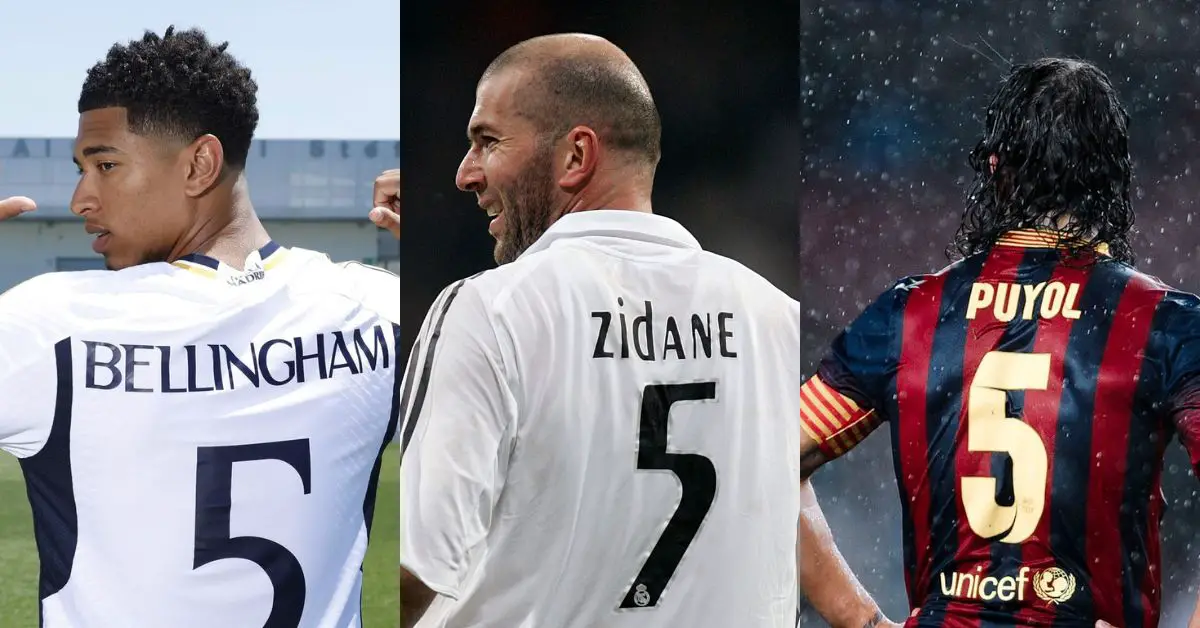 Best Soccer Players Who Wore The Number 5 Jersey