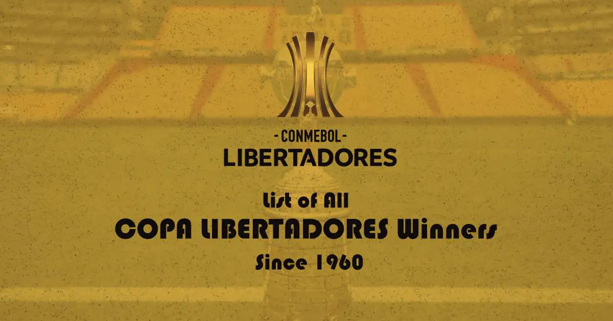 Copa Libertadores Winners List YearByYear Winners List (2024 Updated