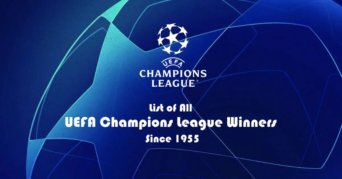 UEFA Champions League Winners Cover